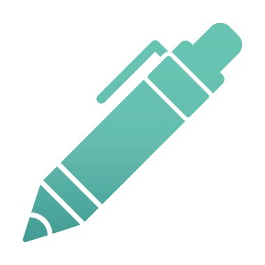 Kalem simgesi, vektör illüstrasyonu. düz tasarım biçimi 