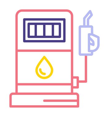 Yakıt vektör vektör illüstrasyonu