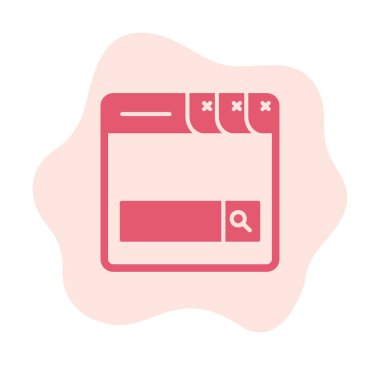 Arama Çubuğu simgesi vektör illüstrasyon tasarımı