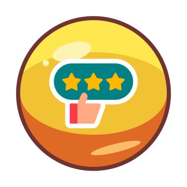 derecelendirme vektör simgesi, İyi İnceleme konsepti                         