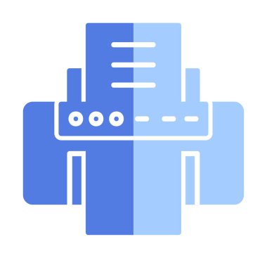 Yazıcı simgesi vektör illüstrasyonu