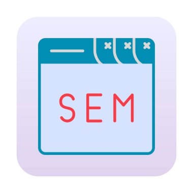 Web tarayıcı simgesi, vektör illüstrasyonu basit tasarım