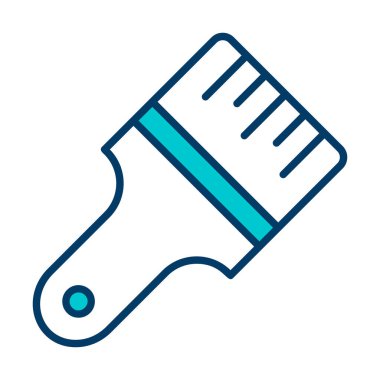 fırça ağ ikonu vektör illüstrasyonu