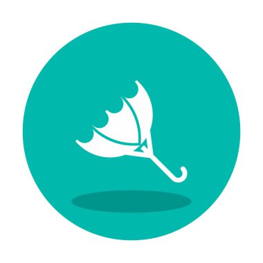 şemsiye simgesi vektör illüstrasyonu 