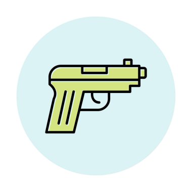 Basit düz silah illüstrasyonu