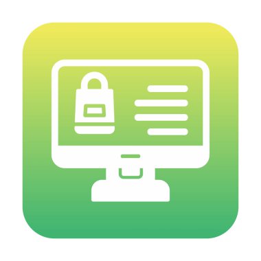 ekran simgesi, vektör illüstrasyonunu izle