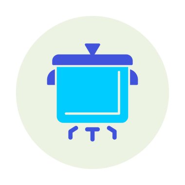 Pişirme vektörü düz simge. Pişirme Otu                   