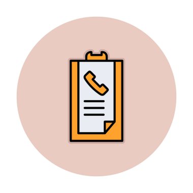 Basit Arama Listesi Geçmişi simgesi, vektör illüstrasyonu