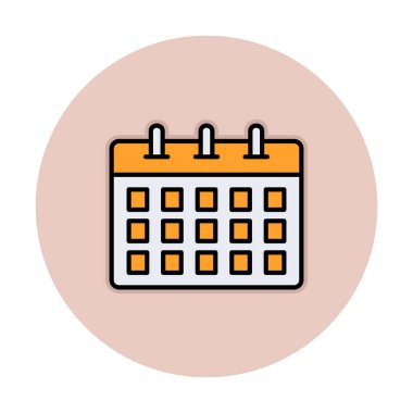 Takvim web simge vektör çizim