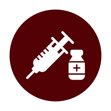 Basit insülin simgesi, vektör illüstrasyonu