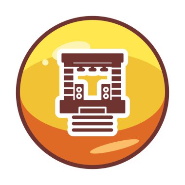 sahne ikonu vektör illüstrasyonu 