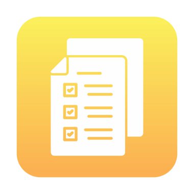 Sınav simgesi vektör illüstrasyonu 