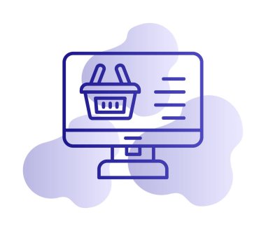 çevrimiçi alışveriş vektörü tasarımı                        