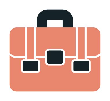 Portföy düz vektör simgesi