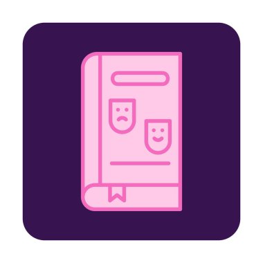 Çizgi Roman simgesi, vektör illüstrasyonu  