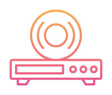 CD çalar simge vektör çizim