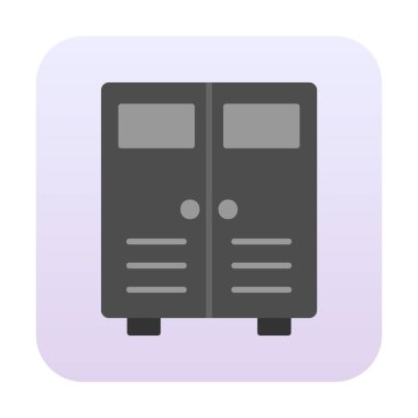 Lockers web simgesi, vektör illüstrasyonu                