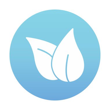 ekoloji sembolü, yaprak simgesi, vektör illüstrasyon grafiği