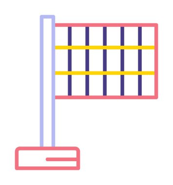 bayrak simgesi, vektör illüstrasyonu basit tasarım