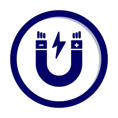 düz mıknatıs simgesi vektör illüstrasyon tasarımı