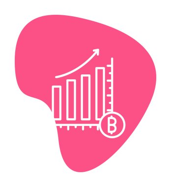 Kâr, kripto para birimi şeması, bitcoin vektör ilüstrasyonu