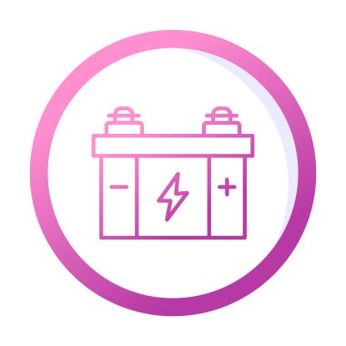 araba aküsü vektör illüstrasyonu