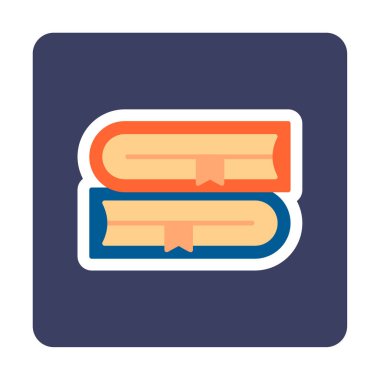 Kitap simgesinin vektör illüstrasyonu