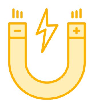 düz mıknatıs simgesi vektör illüstrasyon tasarımı