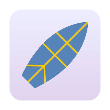 sörf tahtası vektör illüstrasyonu modern simge