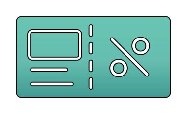 Faturacı Kara Cuma ikon vektör illüstrasyonu  