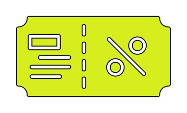 Hediye çeki web simgesi, vektör illüstrasyonu 