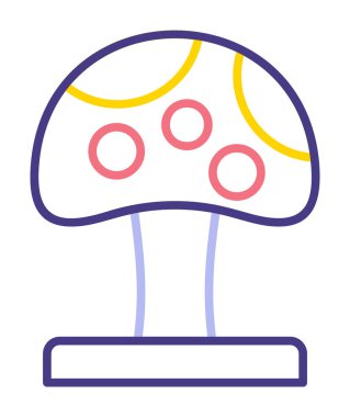 Mushroom icon, vector illustration simple design