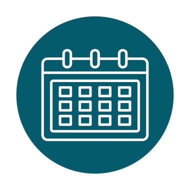 Takvim web simge vektör çizim