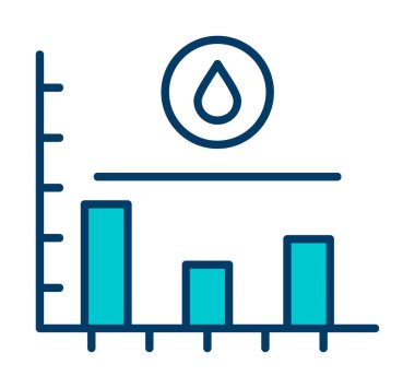 Şeker seviyesi grafik simgesi, vektör illüstrasyonu  