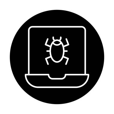 dizüstü bilgisayar simgesi, vektör illüstrasyonu basit tasarım