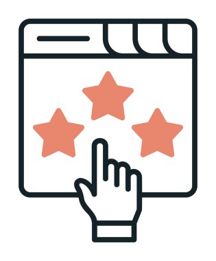 Basit sıralama simgesi, vektör illüstrasyonu