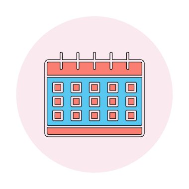 Takvim web simge vektör çizim