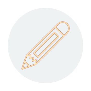 Kalem. Web simgesi basit illüstrasyon