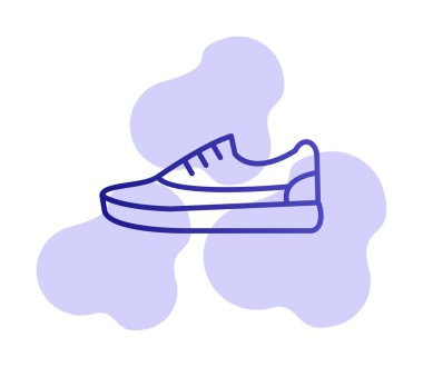 spor ayakkabı ikonu vektör illüstrasyonu 