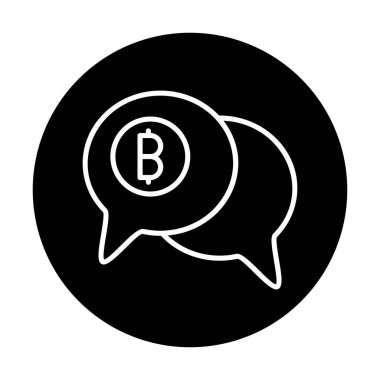 Dolar sembolü vektör çizimi tasarımı ile sohbet et 