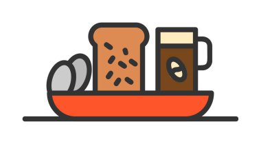 Basit konuşma balonu simgesi, vektör illüstrasyonu