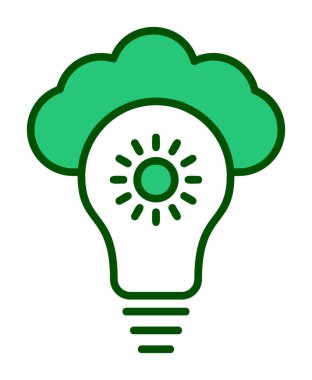 Bulut vektör ikonu. düz biçim tasarımı.