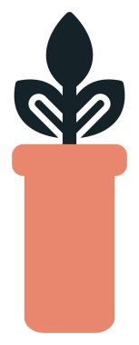 bir test tüpünde bitki, gmo konsepti, vektör illüstrasyonu  