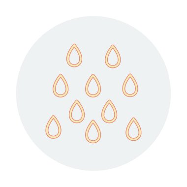 yağmur simgesi, vektör illüstrasyonu  