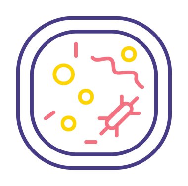 Hücre simgesi, vektör illüstrasyonu