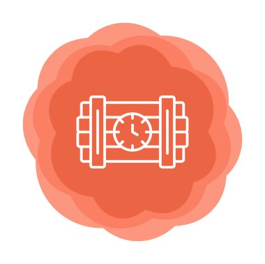 Zaman bombası ikonu vektör illüstrasyonu.