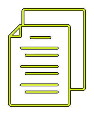 belgelerin vektör çizimi simgesi  