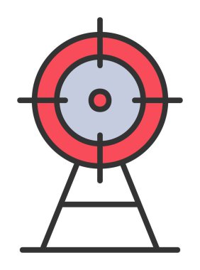 hedef simge, vektör illüstrasyonu basit tasarım