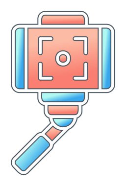 Kamera simgesi. özet çizimi 