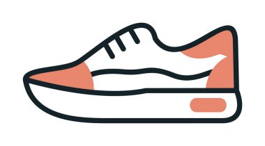 Ayakkabı sporu tasarımı vektör çizimi 